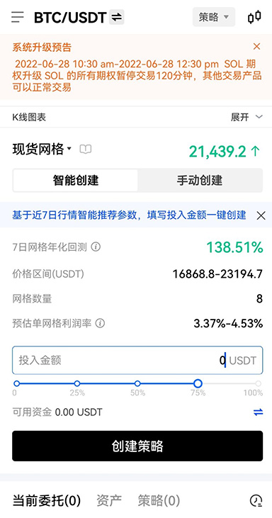 交易界面